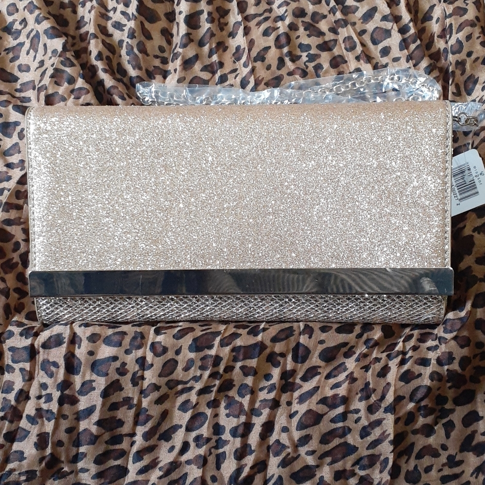 Sparkling Gold Clutch NWT